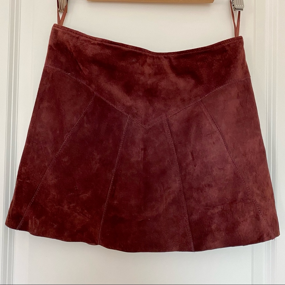 SOLD Suede Micro Mini Skirt